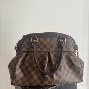 LOUIS VUITTON Damier‎ Ebene Trevi PM